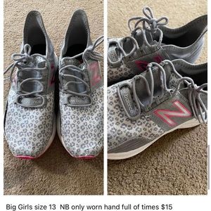 Girls new balance shoes